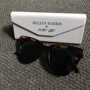 Jillian Harris + Shady Lady tortoise sunglasses